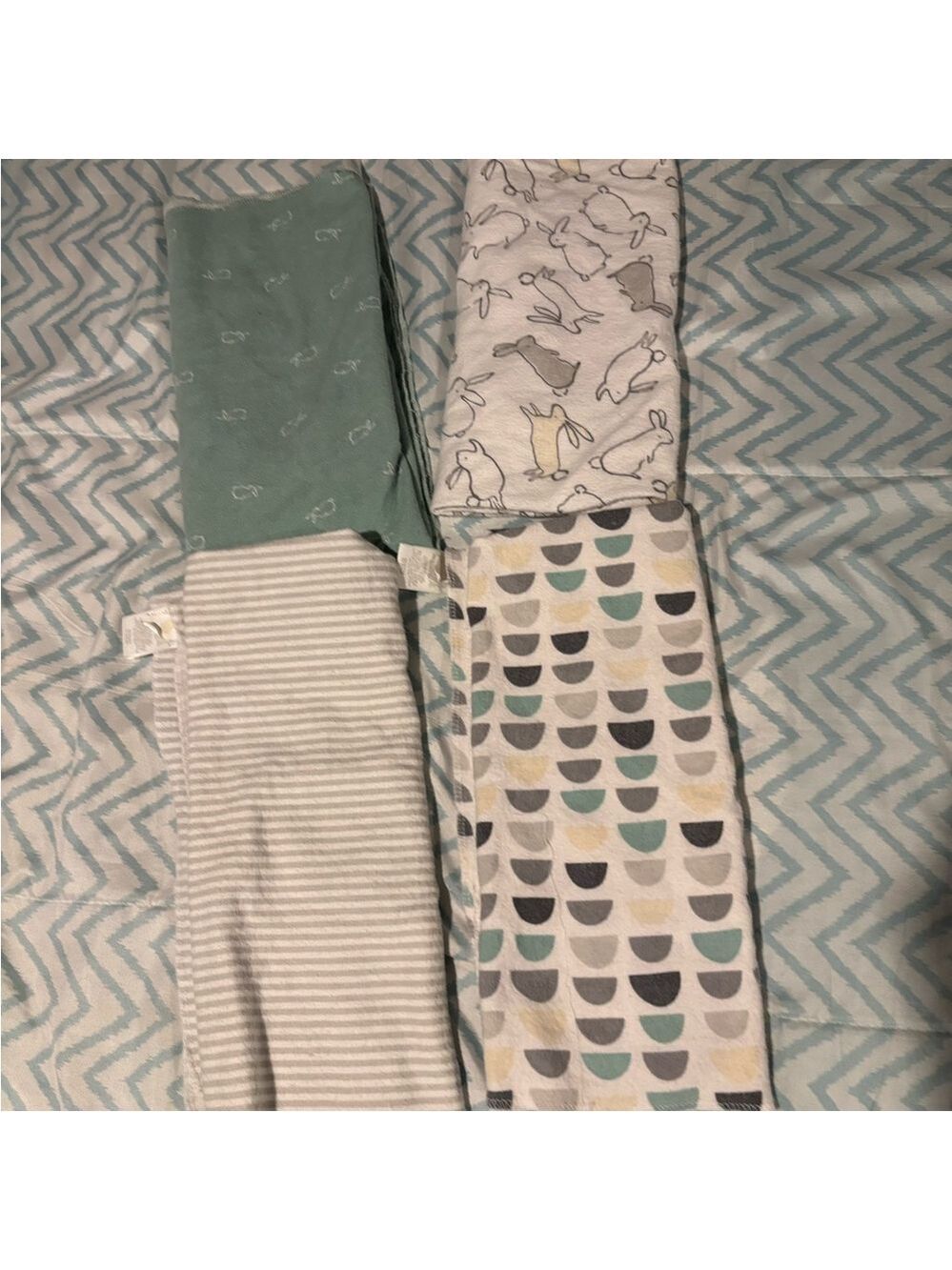 4 Cloud Island Receiving Blankets